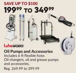 Princess Auto Oil Pumps and Accessories offer