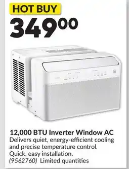 Princess Auto 12,000 BTU Inverter Window AC offer