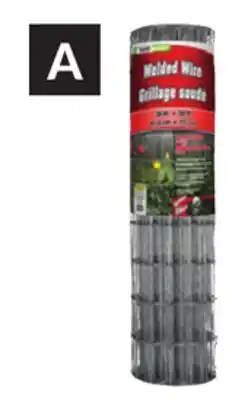 Princess Auto 3 x 50 ft 14 Gauge 4 x 2 in. Mesh Galvanized Welded Wire Fencing offer