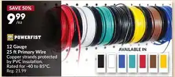 Princess Auto 12 Gauge 25 ftPrimary Wire offer