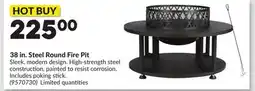 Princess Auto 38 in. Steel Round Fire Pit offer