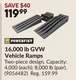 Princess Auto 16,000 lb GVW Vehicle Ramps offer