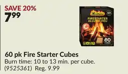 Princess Auto 60 pk Fire Starter Cubes offer