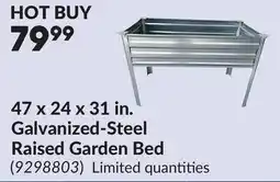 Princess Auto 47 x 24 x 31 in. Galvanized-Steel Raised Garden Bed offer