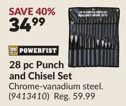 Princess Auto POWERFIST 28 pc Punch and Chisel Set offer