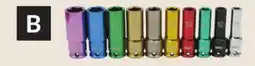 Princess Auto 10 pc 1/2 in. dr Coloured Deep Impact Socket Sets offer