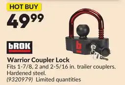 Princess Auto Warrior Coupler Lock offer