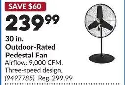 Princess Auto 30 in. Outdoor-Rated Pedestal Fan offer