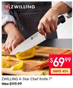 Kitchen Stuff Plus ZWILLING 4-Star Chef Knife 7 offer