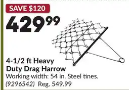 Princess Auto 4-1/2 ft Heavy Duty Drag Harrow offer