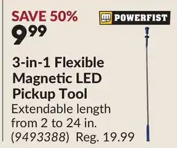 Princess Auto 3-in-1 Flexible Magnetic LED Pickup Tool offer