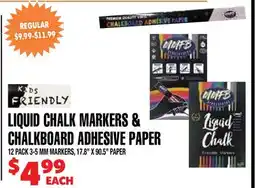 Len's Mill Stores LIQUID CHALK MARKERS & CHALKBOARD ADHESIVE PAPER offer