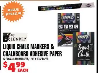 Len's Mill Stores LIQUID CHALK MARKERS & CHALKBOARD ADHESIVE PAPER offer