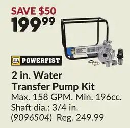 Princess Auto 2 in. Water Transfer Pump Kit offer