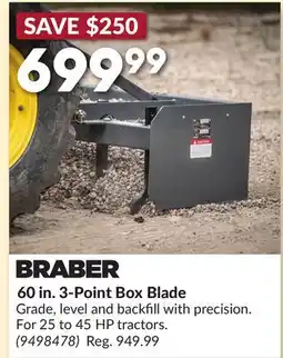 Princess Auto 60 in. 3-Point Box Blade offer