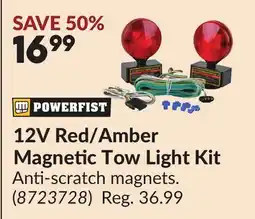 Princess Auto 12V Red/amber Magnetic Tow Light Kit offer