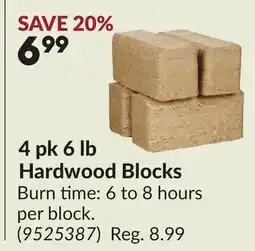 Princess Auto 4 pk 6 lb Hardwood Blocks offer
