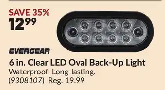 Princess Auto 6 in. Clear LED Oval Back-Up Light offer