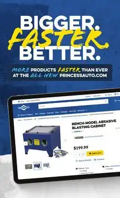 Princess Auto BENCHMARK ABRAIVE BLASTING CABINET offer