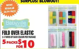 Len's Mill Stores FOLD OVER ELASTIC offer