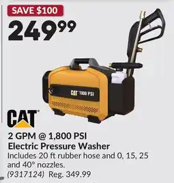 Princess Auto 2 GPM @ 1,800 PSI Electric Pressure Washer offer