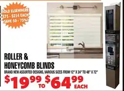 Len's Mill Stores ROLLER & HONEYCOMB BLINDS offer
