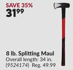 Princess Auto 8 lb. Splitting Maul offer