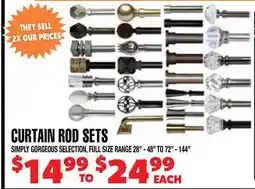 Len's Mill Stores CURTAIN ROD SETS offer