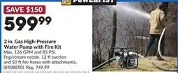 Princess Auto 2 in. Gas High-Pressure Water Pump with Fire Kit offer