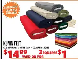 Len's Mill Stores KUNIN FELT offer