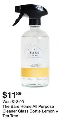 Well The Bare Home All Purpose Cleaner Glass Bottle Lemon + Tea Tree offer