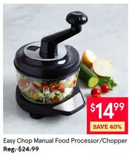 Kitchen Stuff Plus Easy Chop Manual Food Processor/Chopper offer