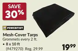 Princess Auto Mesh-Cover Tarps offer