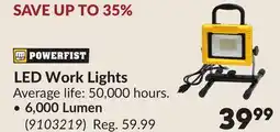 Princess Auto LED Work Lights offer
