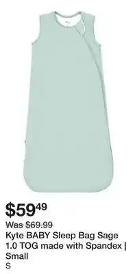 Well Kyte BABY Sleep Bag Sage 1.0 TOG made with Spandex | Small offer