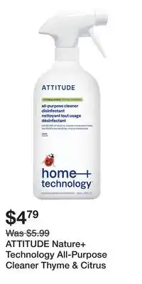 Well ATTITUDE Nature+ Technology All-Purpose Cleaner Thyme & Citrus offer