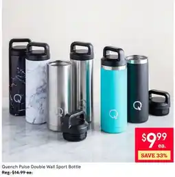 Kitchen Stuff Plus Quench Pulse Double Wall Sport Bottle offer
