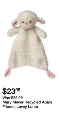 Well Mary Meyer Recycled Again Friends Lovey Lamb offer