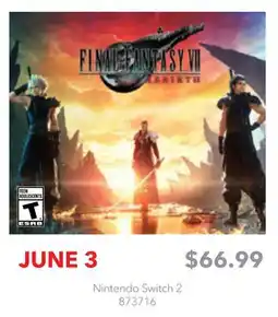 GameStop FINAL FANTASY VII REBIRTH offer