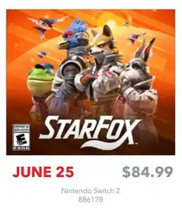 GameStop Nintendo Switch 2 Starfox offer