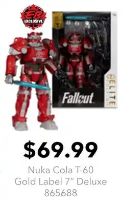 GameStop Nuka Cola T-60 Gold Label 7 Deluxe offer