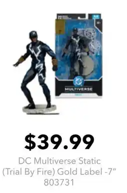 GameStop DC Multiverse Static (Trial By Fire) Gold Label -7 offer