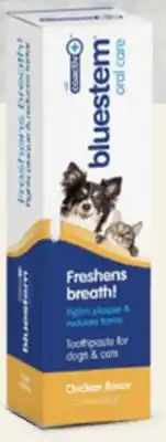 Petvalu bluestem Coactiv+ Chicken Flavour Oral Care Toothpaste offer