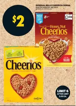 Real Canadian Superstore GENERAL MILLS CHEERIOS CEREAL offer