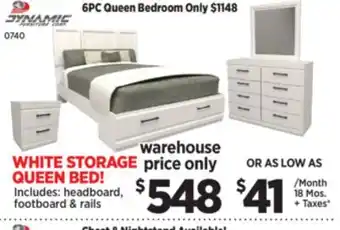 Surplus Furniture White Queen Storage Bed offer