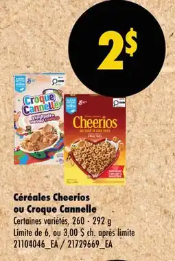 Wholesale Club CÉRÉALES CHEERIOS OU CROQUE CANNELLE offer