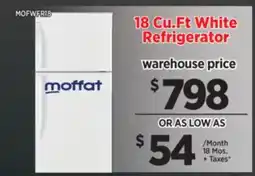 Surplus Furniture 18 Cu.Ft White Refrigerator offer