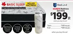 Surplus Furniture Basic Sleep Queen Mattress Set offer