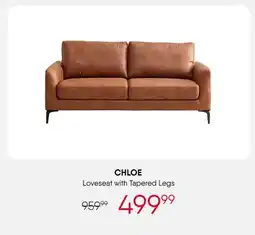 Meubles RD Chloe - Loveseat with Tapered Legs offer