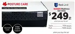 Surplus Furniture Posture Care Queen Mattress Set offer